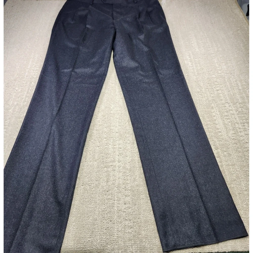 Brooks Brother Pants Men 37x36 READ Madison Wool Pleated High Rise Trouser NEW